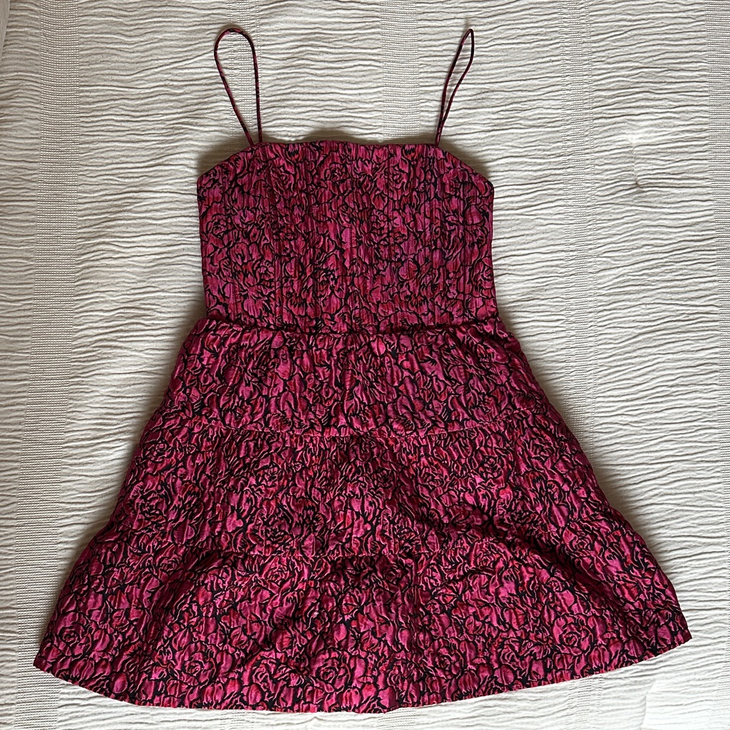 Alice + Olivia Jamila Floral Pink Dress